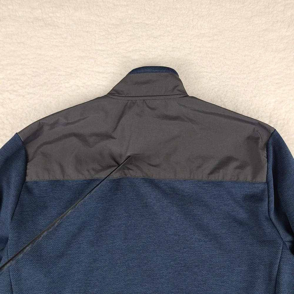 ORVIS Jacket Mens‎ Medium Blue Gray Zipper Pockets Full Zip Sweater